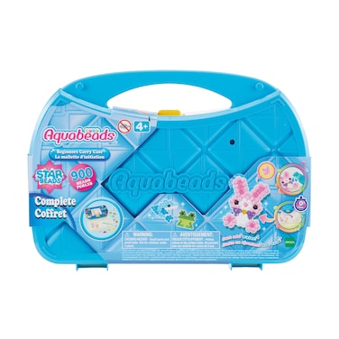 Aquabeads Beginners Carry Case  Fun and Creative Arts  Crafts Bead Kit for Kids Ages 4 and Up  Includes Over 900 Beads