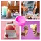Silicone 3D Ice Cream Ball Shape Molds Cookie Pastry Mold Candle Making Molds Silicone Soap Clay Molds Aromatherapy Plaster Mold for Wedding Cake Chocolate Decor DIY Candle Soap Wax Ice Cream