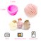 Silicone 3D Ice Cream Ball Shape Molds Cookie Pastry Mold Candle Making Molds Silicone Soap Clay Molds Aromatherapy Plaster Mold for Wedding Cake Chocolate Decor DIY Candle Soap Wax Ice Cream