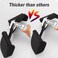 Febos Double D Handle Cable Attachments V Bar Tricep Pull Down Exercise Handles Gym Equipments Double Close Grip Row Handles with Rubber Handgrips