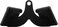 Febos Double D Handle Cable Attachments V Bar Tricep Pull Down Exercise Handles Gym Equipments Double Close Grip Row Handles with Rubber Handgrips