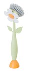Vigar Florganic DaisyShaped Dish Brush a Dish Brush with Handle and a Dish Brush with Stand for Pot Scrubber Kitchen Dishes and Sink Cleaning