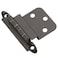 DecoBasics 38 Inset Non Self Closing Cabinet Hinge Matte Black  25 Pack