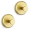 HOME SO Suction Cup Hooks for Shower Bathroom Kitchen Glass Door Mirror Tile  Loofah Towel Coat Bath Robe Hook Holder for Hanging up to 15 lbs  Waterproof Matte Brushed Satin Gold 2Pack