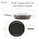 Ayesha Curry Kitchenware 80293 Professional Hard Anodized Nonstick Deep Frying PanSkillet with Lid and Helper Handle 1225 Inch  Charcoal
