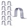Highcraft QQTH610 TwoHole Pipe Strap U Bracket 6 Inch Galvanized Steel10 Pack