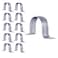 Highcraft QQTH610 TwoHole Pipe Strap U Bracket 6 Inch Galvanized Steel10 Pack