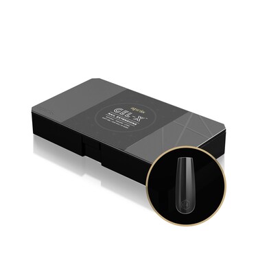 Apres GelX Nail Extensions Natural Square Long Soft Gel Tips 500pcs 10 Different Size