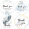 80 Elephant Baby Shower Thank You Stickers Elephant Themed Baby Shower Favor Label Stickers2 Inch