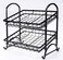 Giftburg Stackable Can Rack Organizer Angle 2Tier Tray Display Stand Fruit Basket Stand Potato Chip Rack Multifunctional Can Dipsenser for Storing Canned Snacks Drinks and more Black