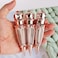 15pcs 4ml rose gold crown empty lip gloss tubes empty Key chain lipgloss containers
