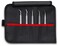 Knipex  5 Pc Stainless Steel Tweezers Set in Tool Roll SMD 920003