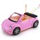 Convertible Car for Dolls Great for Small Dolls Glittering Magenta Convertible Doll Vehicle with Working Seat Belts