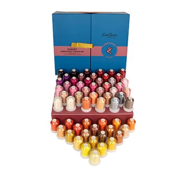 EverSewn Embroidery Thread Box Sunset 60 Spools