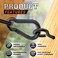 2PCS 5Inch Plated Screw Eyes Hook  2PCS 8MM Snap Hooks Heavy Duty Screw in Eye Hooks for Securing Cable Wires Hammock Stand Indoor  Outdoor Use