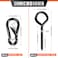 2PCS 5Inch Plated Screw Eyes Hook  2PCS 8MM Snap Hooks Heavy Duty Screw in Eye Hooks for Securing Cable Wires Hammock Stand Indoor  Outdoor Use