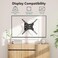 WALI Swivel TV Wall Mount for Most 2655 inch LED TV Flat Panel Screen Full Motion TV Mount Bracket with Perfect Center Design up to 400x400mm Weight up to 55lbs 2655LO Black