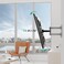 WALI Swivel TV Wall Mount for Most 2655 inch LED TV Flat Panel Screen Full Motion TV Mount Bracket with Perfect Center Design up to 400x400mm Weight up to 55lbs 2655LO Black
