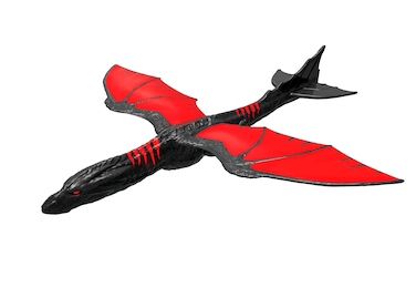 Diggin Real Flyers Glider Plane Flying Styrofoam Airplane for Kids Dragon