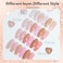 FZANEST Gel Nail Polish Jelly Nude SetSheer Natural Milky Pink 6 Colors Gel Polish Nail Kit Soak Off LED UV Varnish Nail Art Manicure Kit