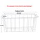 Orgneas Chest Freezer Baskets 165 Freezer Organizer Bins Deep Freezer Storage Bins Metal Wire Baskets with Hanging Handles 4Pcs