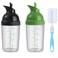 Salad Dressing Shaker Container Homemade Salad Dressing Bottle Mixer MeasureDripless Pour Soft Grip BPA Free2 Pcs