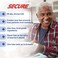 Secure Waterproof Denture Adhesive  Zinc Free  Extra Strong Hold For Upper Lower or Partials  14 oz Pack of 2