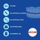 Secure Waterproof Denture Adhesive  Zinc Free  Extra Strong Hold For Upper Lower or Partials  14 oz Pack of 2