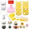 Cute Cat Rice Ball Molds 6 Sets Sushi Molds Bento Box Accessories Kits with 1PC Musubi Maker Press Mold 2PCS Gimbap Molds Triangle and 1PC Rice Ball Mold Shaker for DIY Fun Lunch Box Picnic Tool