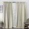 Exclusive Home Sateen Twill Woven Room Darkening Blackout Pinch PleatHidden Tab Top Curtain Panel Pair 84 Length Linen