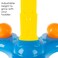 Hey Play Kids Basketball Hoop  Mini Backboard System with 2 Height Settings Interactive Sounds and Lights and 2 Basketballs Multicolor