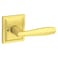 Baldwin Torrey Pines Interior Privacy Door Handle Reversible Lever for BedroomBathroom Keyless Door Lock in Satin Brass
