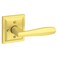 Baldwin Torrey Pines Interior Privacy Door Handle Reversible Lever for BedroomBathroom Keyless Door Lock in Satin Brass