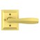 Baldwin Torrey Pines Interior Privacy Door Handle Reversible Lever for BedroomBathroom Keyless Door Lock in Satin Brass