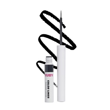 Ruby Kisses Color Liquid Eyeliner Water Resistant Long Lasting Eyeliner 3 ml 010 floz Black