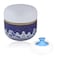 WEMEGA Body Powder Case with Powder Puff Powder Container Tea Box for Baby and Women Powder Puff and Powder Case for Travel Blue Sea