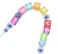 ALLinONE Mixed Acrylic LetterAlphabet AZCube Beads 10x10x10mm for DIY Craft Transparent Multicolor
