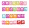 ALLinONE Mixed Acrylic LetterAlphabet AZCube Beads 10x10x10mm for DIY Craft Transparent Multicolor