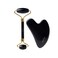 ZUTTA Jade Roller  Gua Sha Facial Roller  Massage Gua Sha Stone Face Sculpting Tool  Massage Jawline Cheek Muscle  Face Lifter Natural Black Obsidian Relaxes Muscles  Improves Circulation