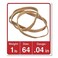 Universal 00464 Rubber Bands Size 64 312 x 14 80 Bands14lb Pack UNV00464