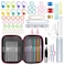 Flexzion Crochet Hook Set with Yarn Knitting Needles Sewing Tools Full 100 Pcs Kit 0665mm Expert  Beginner Kids Adults Allinone Essentials Knit Gauge Scissors Stitch Holders Household Tools