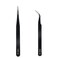Nail Art Tweezers for Nail Art Nail Sticker Tweezer Eyelash Extension Tweezers for Ingrown Hair Removal  Eyebrows Splinter Blackhead Nail Foil Tweezers Nail Decor Tweezers Black Rhinestone PIckers