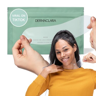 Dermaclara Silicone Neck Wrinkle Patch  Silicone Fusion Treatment Neck Patches for Wrinkles  Fine Lines  AntiWrinkle Neck Skin Patches  Pregnancy Safe Skincare  Reusable up to 30 Times