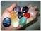 Jet Chakra Stone Set Oval 10 Crystal Healing Spiritual Decor Reiki Crystal Product Therapy Balancing Gift Art Massage Stone Meditation Approx 115 Inch