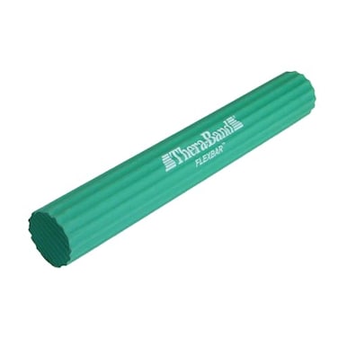 THERABAND FlexBar Tennis Elbow Therapy Bar Relieve Tendonitis Pain  Improve Grip Strength Resistance Bar for Golfers Elbow  Tendinitis Green Medium Intermediate