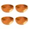 Rainforest Bowls Set of 4 Javanese Teak Wood Side Dish Bowls  45 Diameter Perfect for Daily Use Hot  Cold Friendly UltraDurable Premium Wooden Bowls Handcrafted by Indonesian Artisans