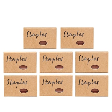 7600 Pcs Rose Gold Staples Standard 246 266 12mm 12 Width Staples for Stapler Refills Office Supplies 8 BoxesRose Gold