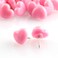 Lind Kitchen 100pcs Heart Shape Push Pins for Home School Office Notice Board Cork BoardCute Thumbtacks Tacks Decorative Pushpins Accessories Supplies Pink