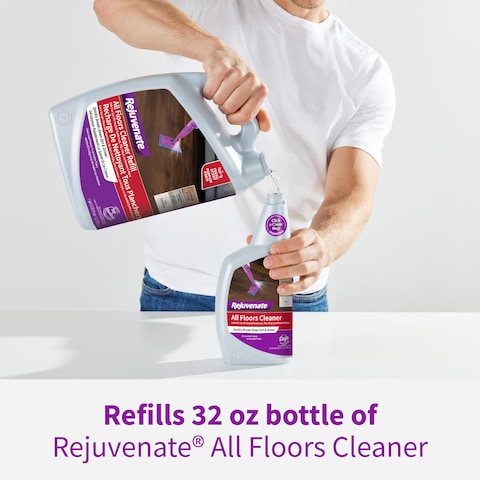 Rejuvenate High Performance AllFloors and Hardwood No Bucket Needed Floor Cleaner Powerful PH Balanced Shine with Shine Booster Technology Low VOC Best in Class Products 128oz