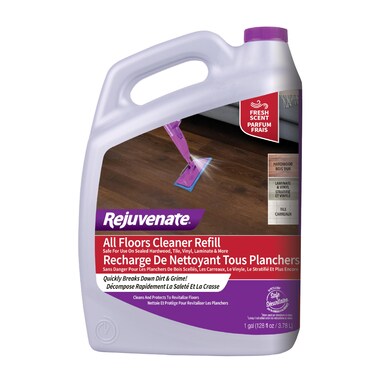 Rejuvenate High Performance AllFloors and Hardwood No Bucket Needed Floor Cleaner Powerful PH Balanced Shine with Shine Booster Technology Low VOC Best in Class Products 128oz